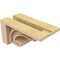 Ekena Millwork 4"W x 8"D x 4"H Wide Alma Rough Cedar Woodgrain TimberThane Corbel, Primed Tan CORUR04X08X04ALMRCPR - alternate 5